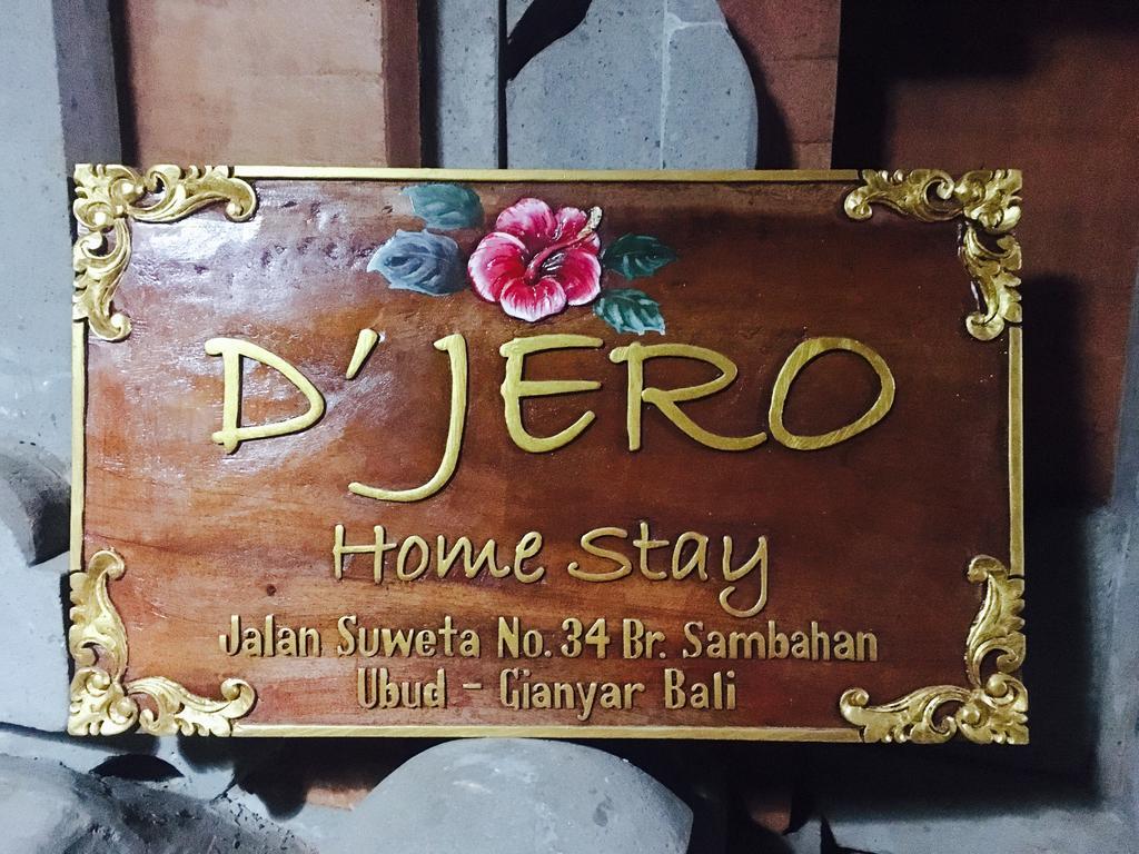 D'Jero Homestay Ubud Eksteriør bilde